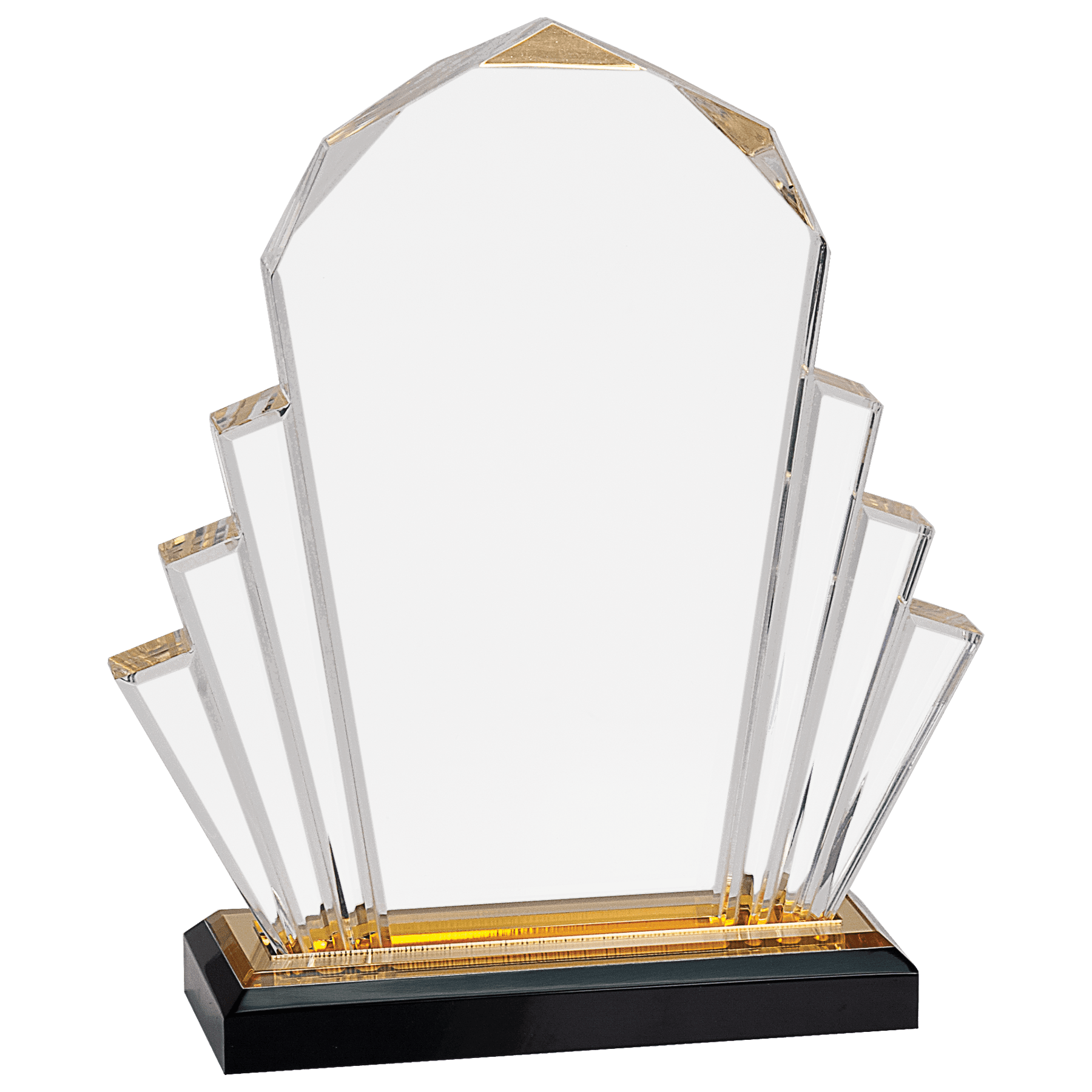 GOLD FACETED IMPRESS ACRYLIC