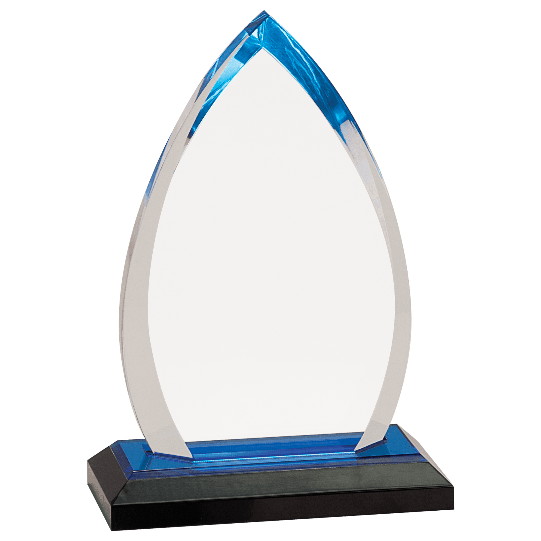 BLUE OVAL IMPRESS ACRYLIC