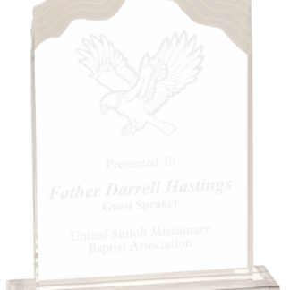 CLEAR ACRYLIC WHITE CAP