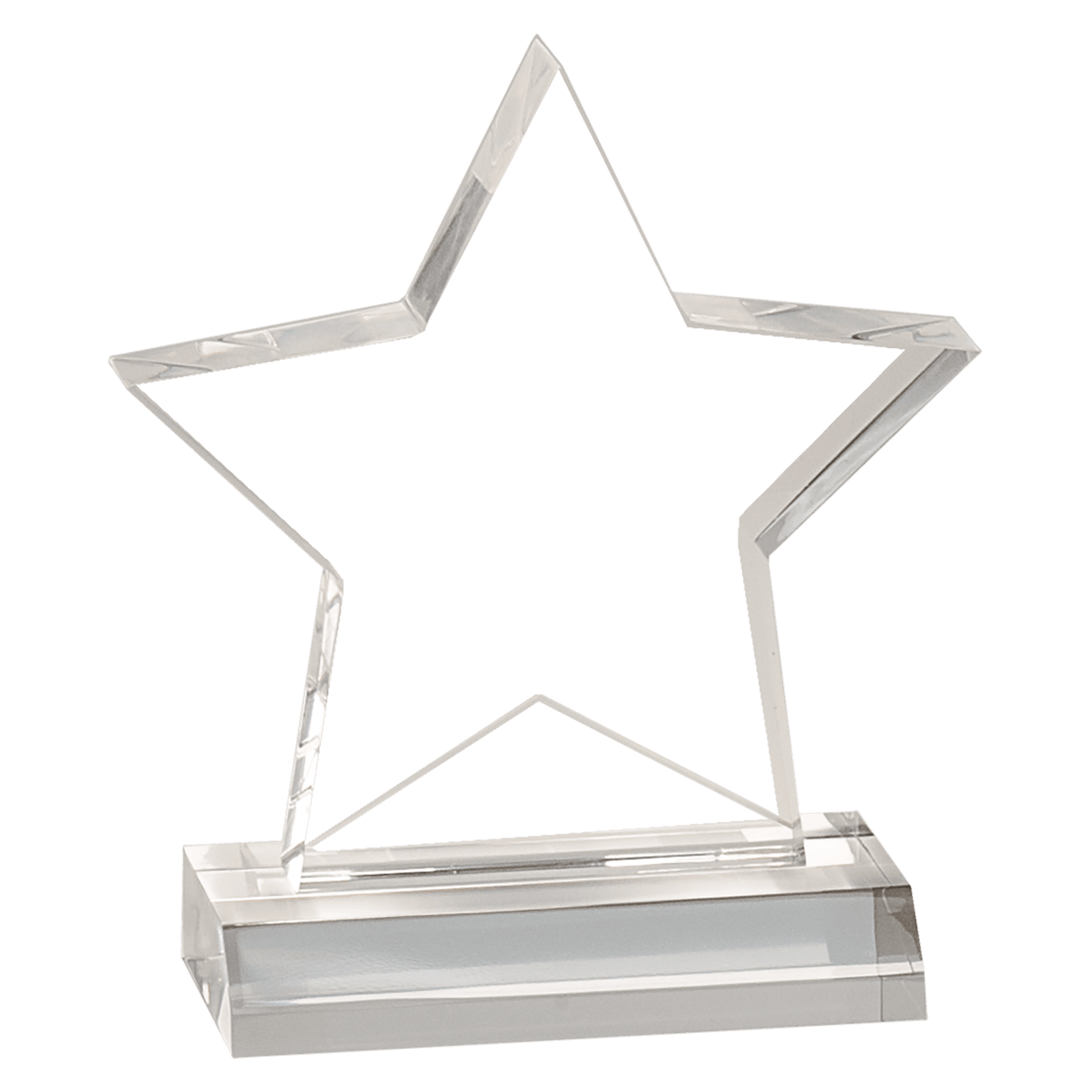 CLEAR ACRYLIC STAR AWARD
