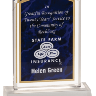 PURPLE MARBLEIZED ACRYLIC with BASE