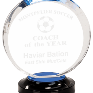 BLUE HALO ACRYLIC W/BASE