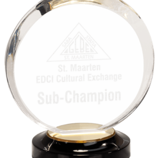 GOLD HALO ACRYLIC W/BASE