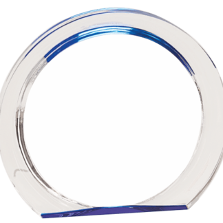 BLUE ROUND HALO ACRYLIC