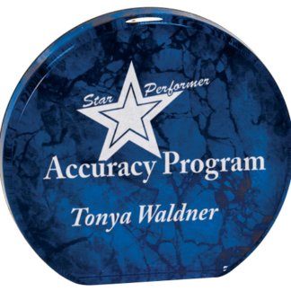 BLUE MARBLE AURORA ACRYLIC