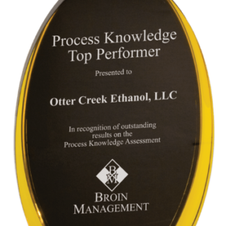 BLACK/GOLD LUMINARY OVAL ACRYLIC