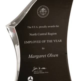 BLACK/CLEAR LUMINARY SURGE ACRYLIC