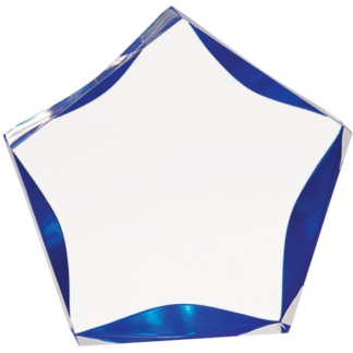 BLUE LUMINARY STAR ACRYLIC