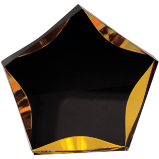 BLACK/GOLD LUMINARY STAR ACRYLIC