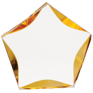 GOLD LUMINARY STAR ACRYLIC