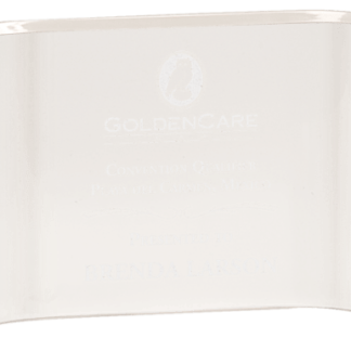 CLEAR ACRYIC CRESCENT