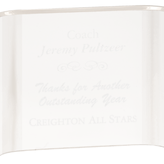 CLEAR ACRYIC CRESCENT