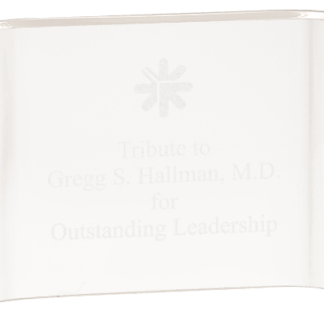 CLEAR ACRYIC CRESCENT