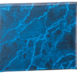 BLUE MARBLE ACRYIC CRESCENT