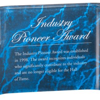 BLUE MARBLE ACRYLIC CRESCENT