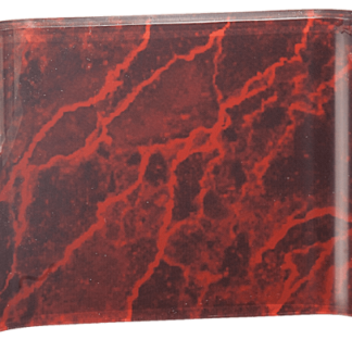 RED MARBLE ACRYLIC CRESCENT