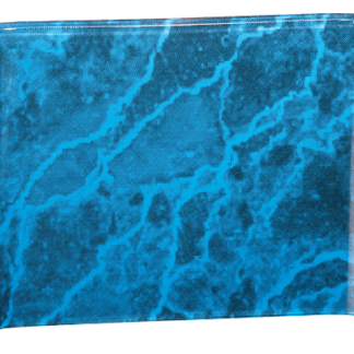 BLUE MARBLE ACRYLIC CRESCENT