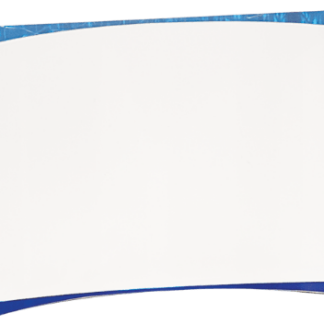 BLUE ACRYLIC CRESCENT