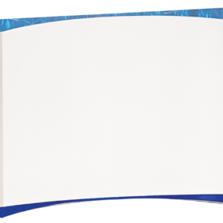 BLUE ACRYLIC CRESCENT