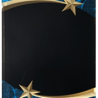 BLUE MARBLE SHOOTING STAR ACRYLIC PLAQUE