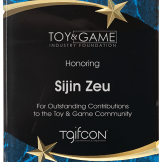 BLUE MARBLE SHOOTING STAR ACRYLIC PLAQUE