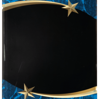 BLUE MARBLE SHOOTING STAR ACRYLIC PLAQUE