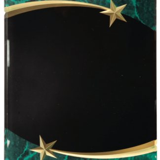 GREEN MARBLE SHOOTING STAR ACRYLIC PLQ