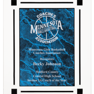 BLUE MARBLE CLEAR-PLAQ