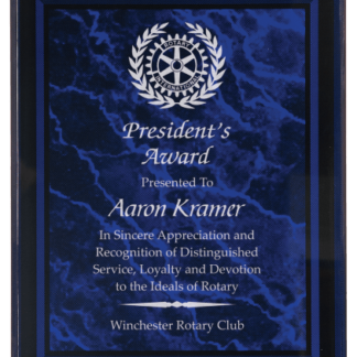 PURPLE MARBLE BORDER CLEAR-PLAQ