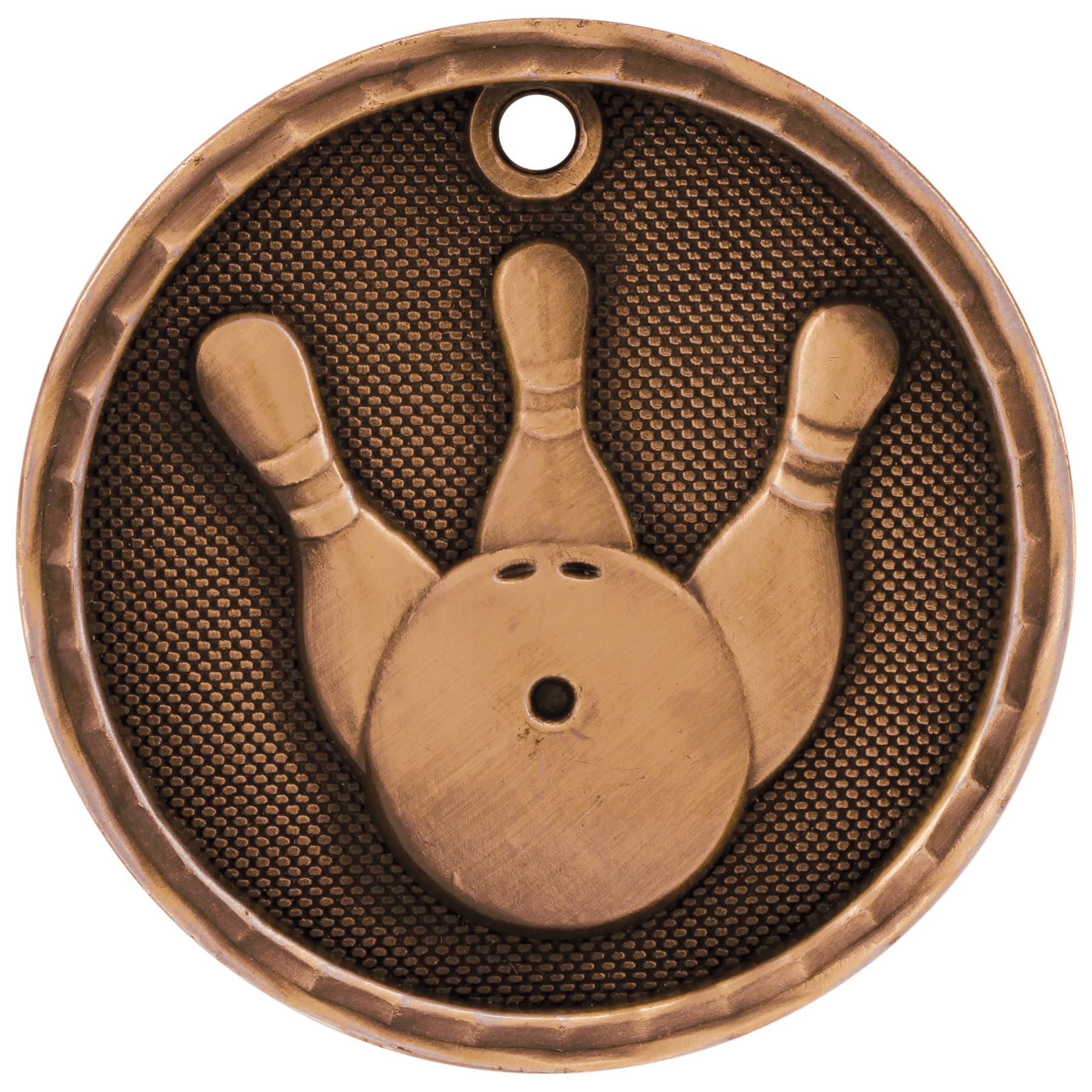 Bowling 3-D Medal-Bronze