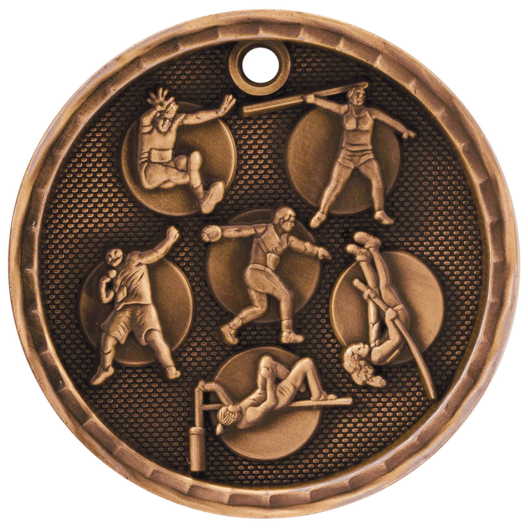 Track & Field 3-D Medal-Bronze