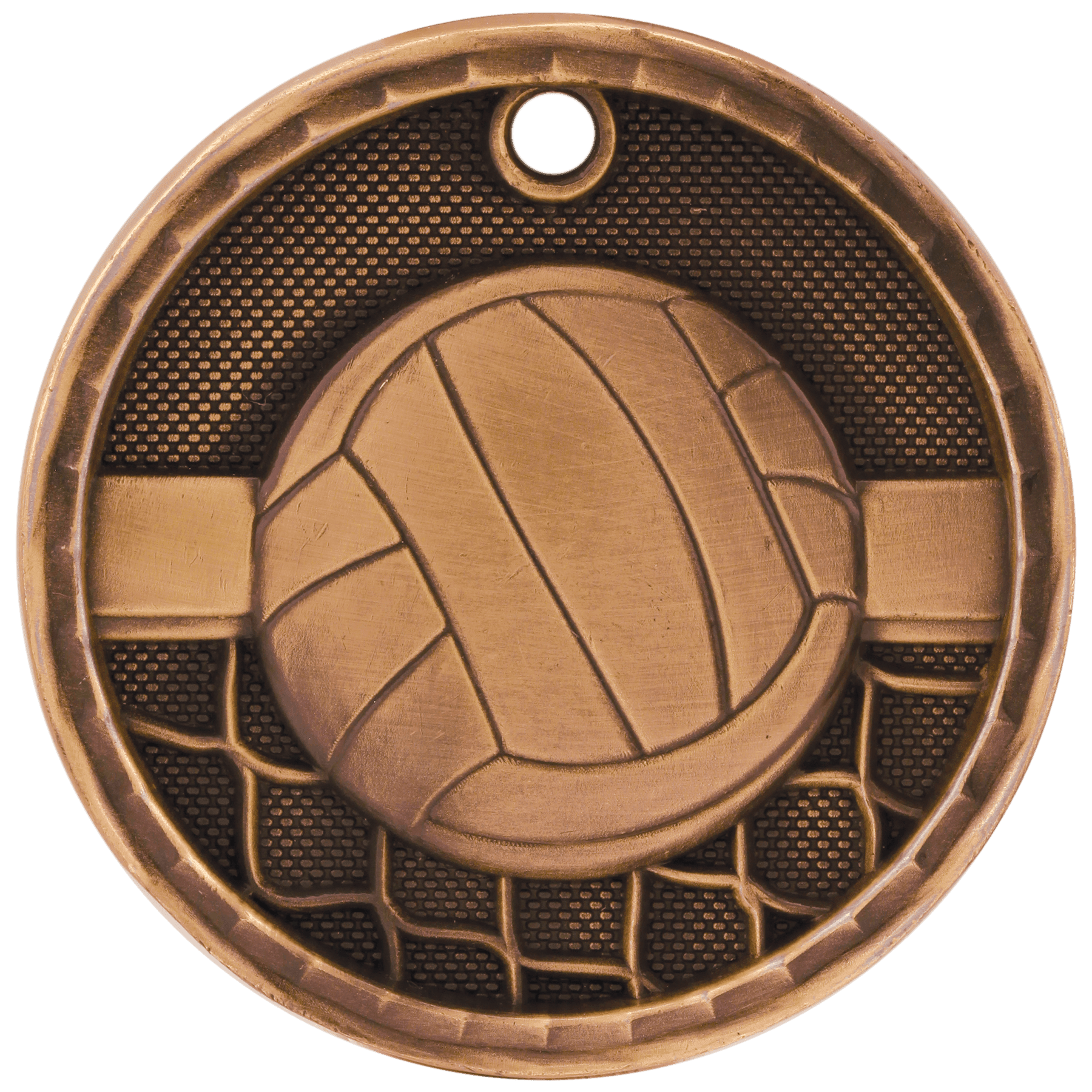 Volleyball 3-D Medal-Bronze