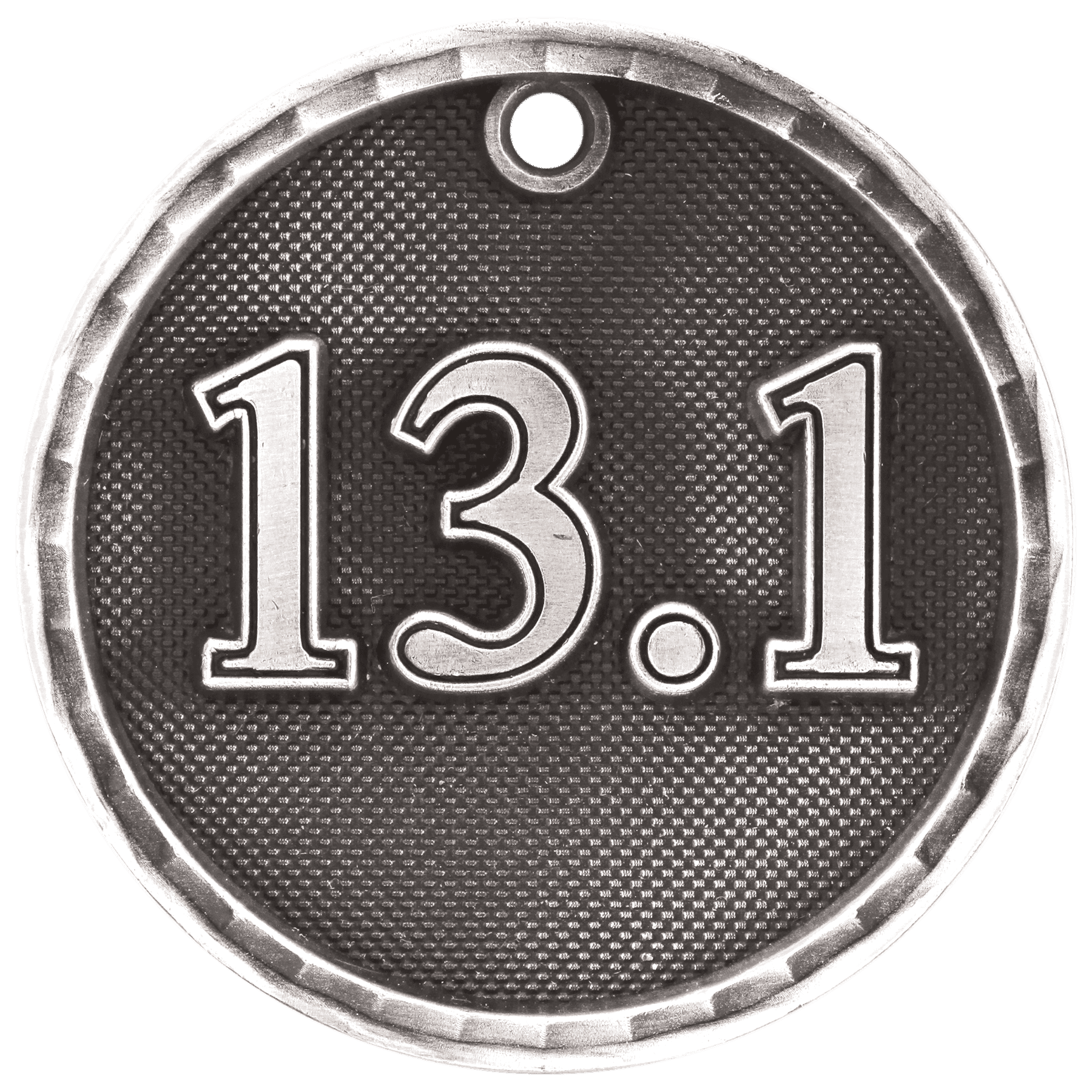 13.1 (Half marathon) 3-D Medal-Silver