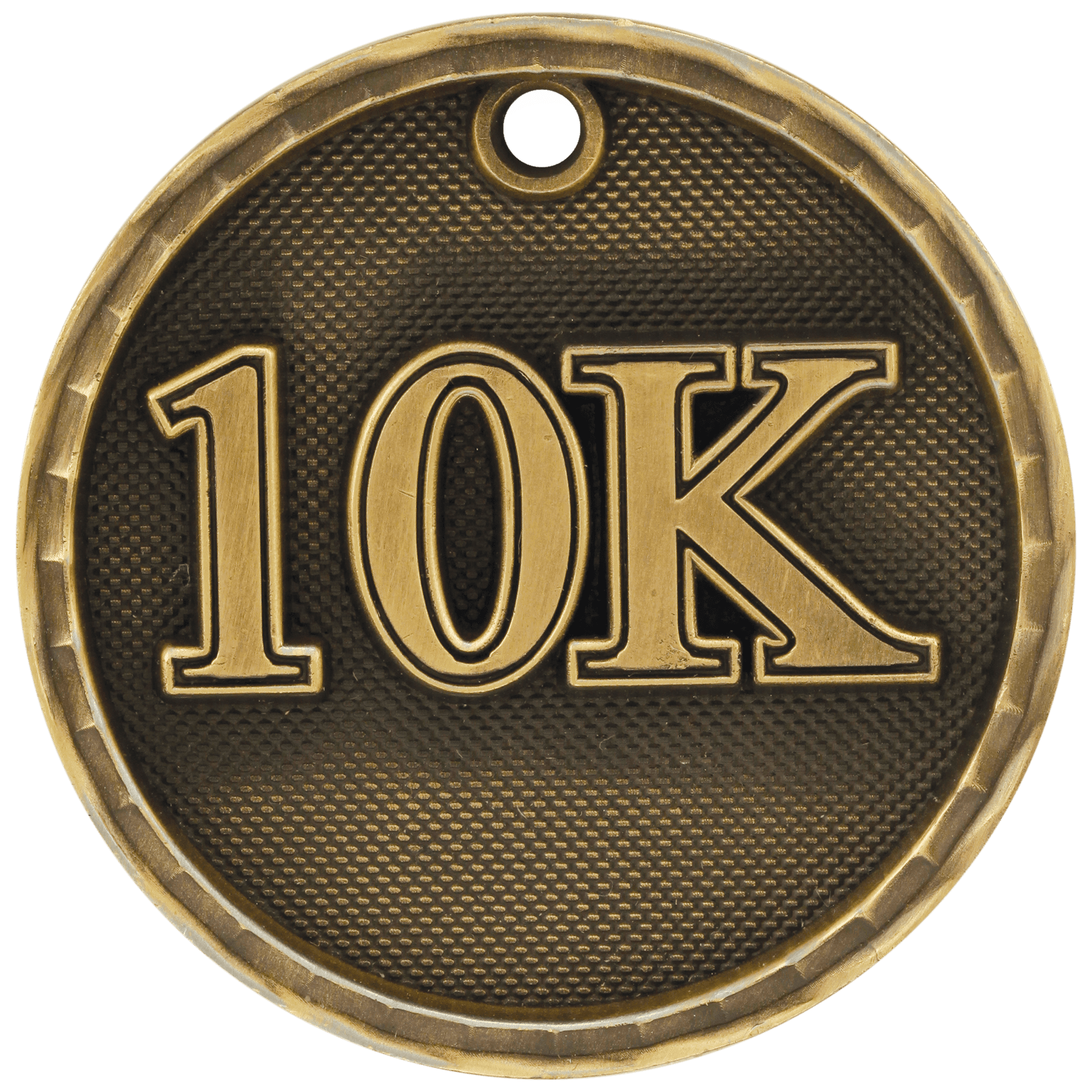 10K 3-D Medal-Gold