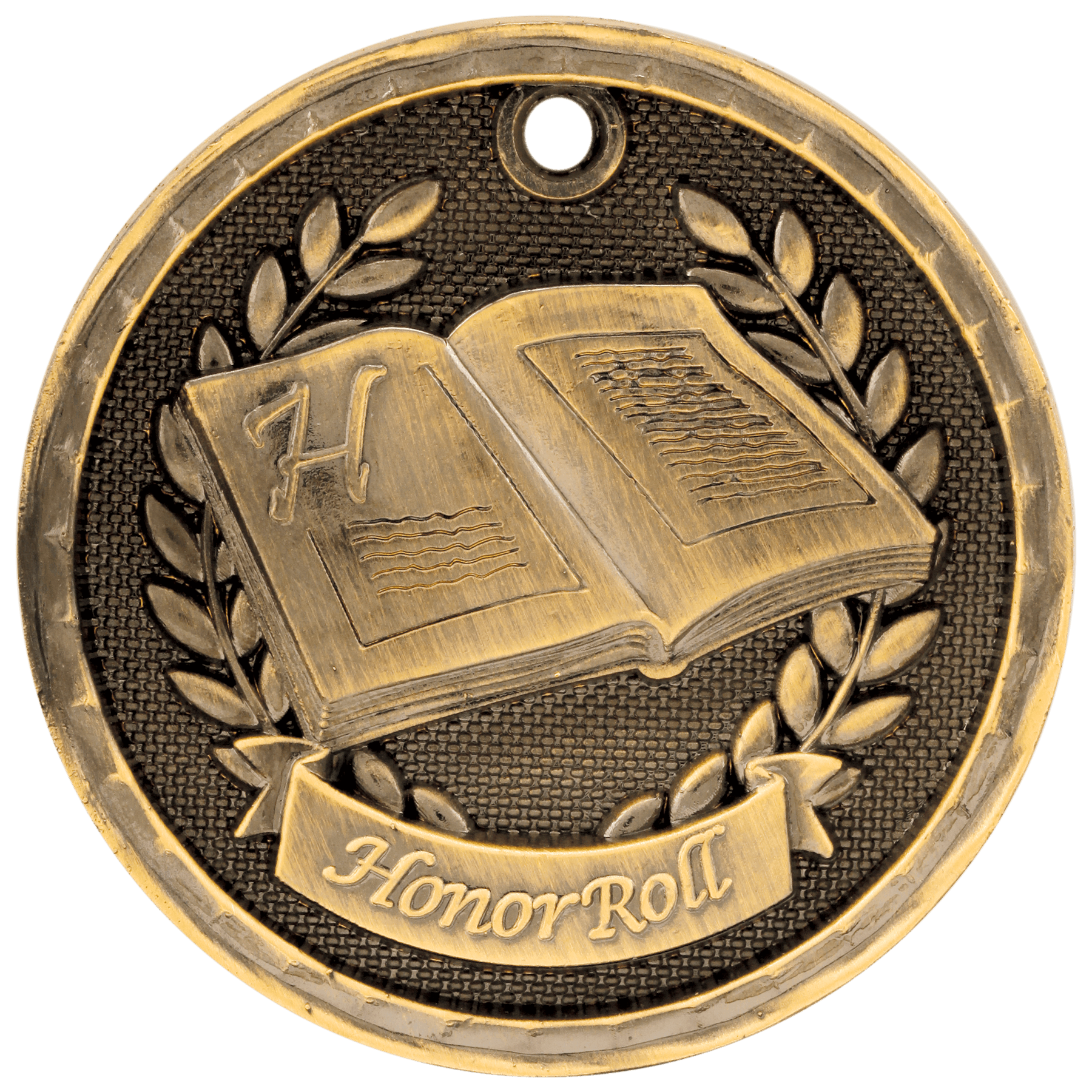 Honor Roll 3-D Medal-Gold