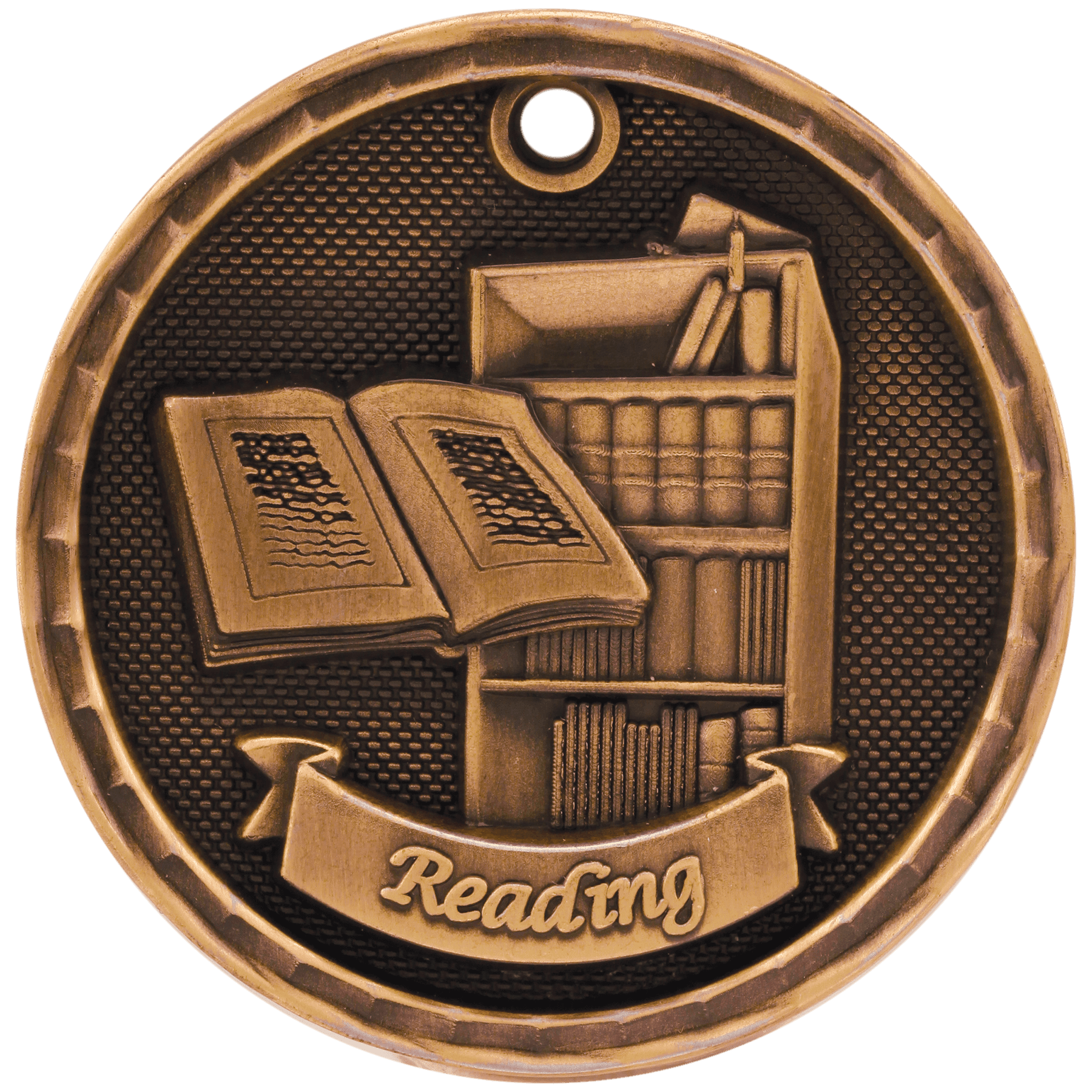 Reading 3-D Medal-Bronze