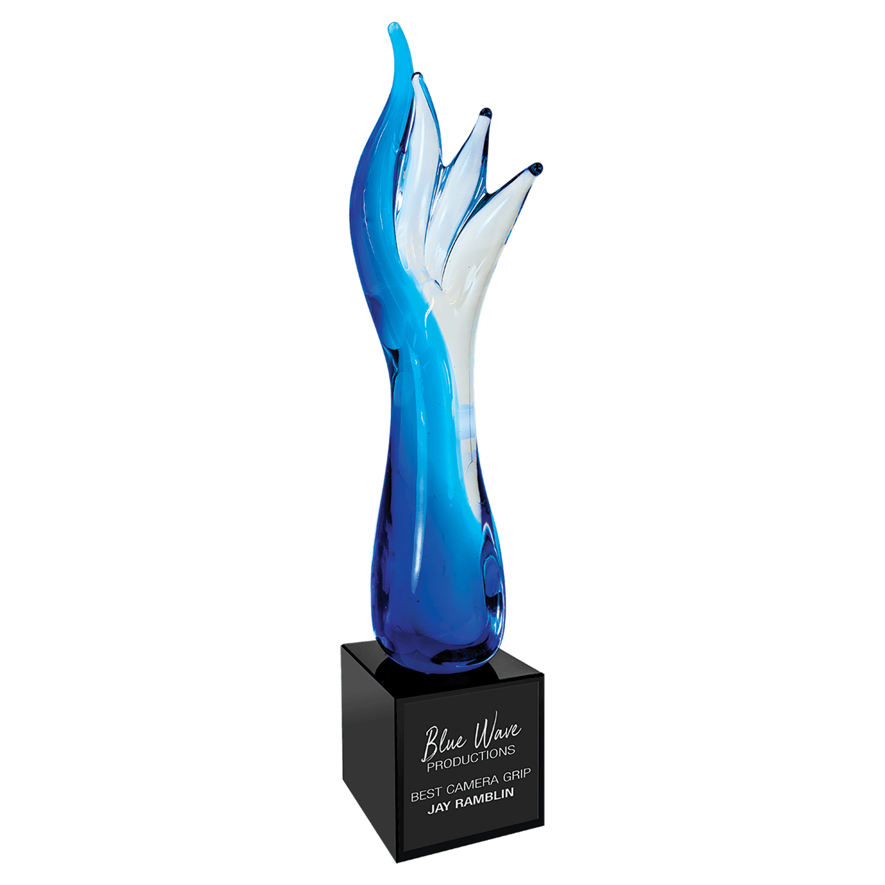 Blue Aspire Art Glass