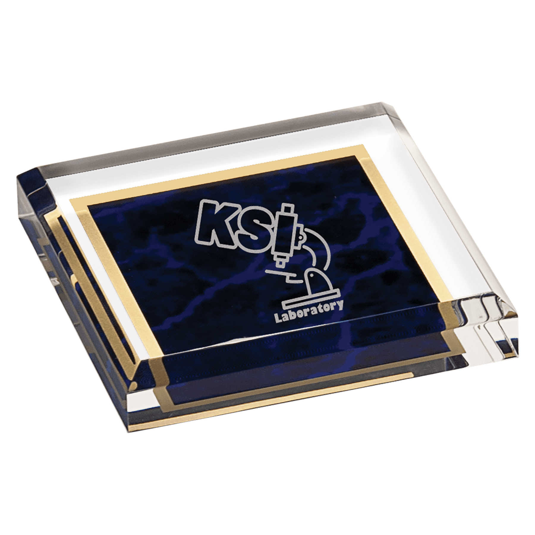 Purple Marble Acrylic Paperweight