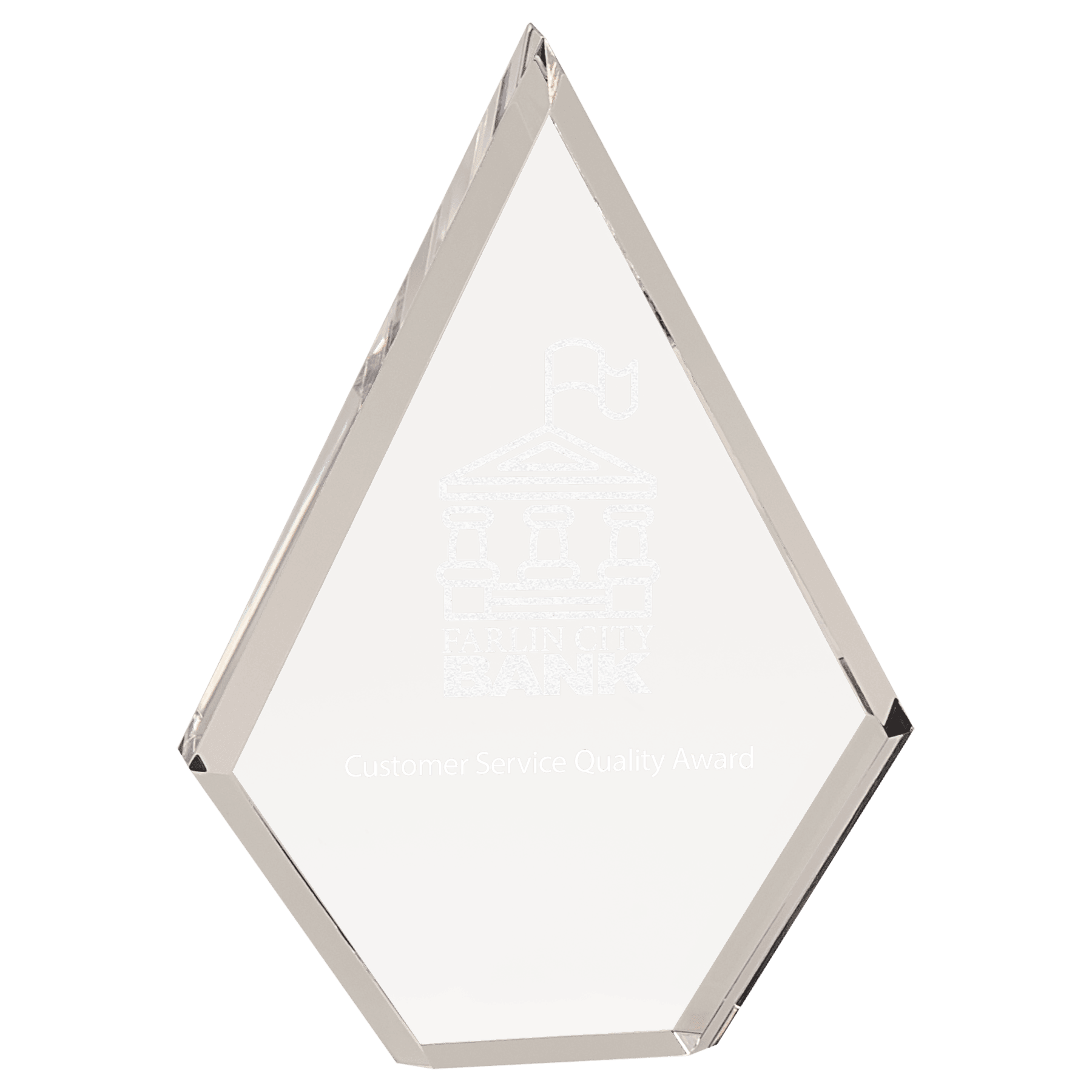 7" Clear Diamond Acrylic