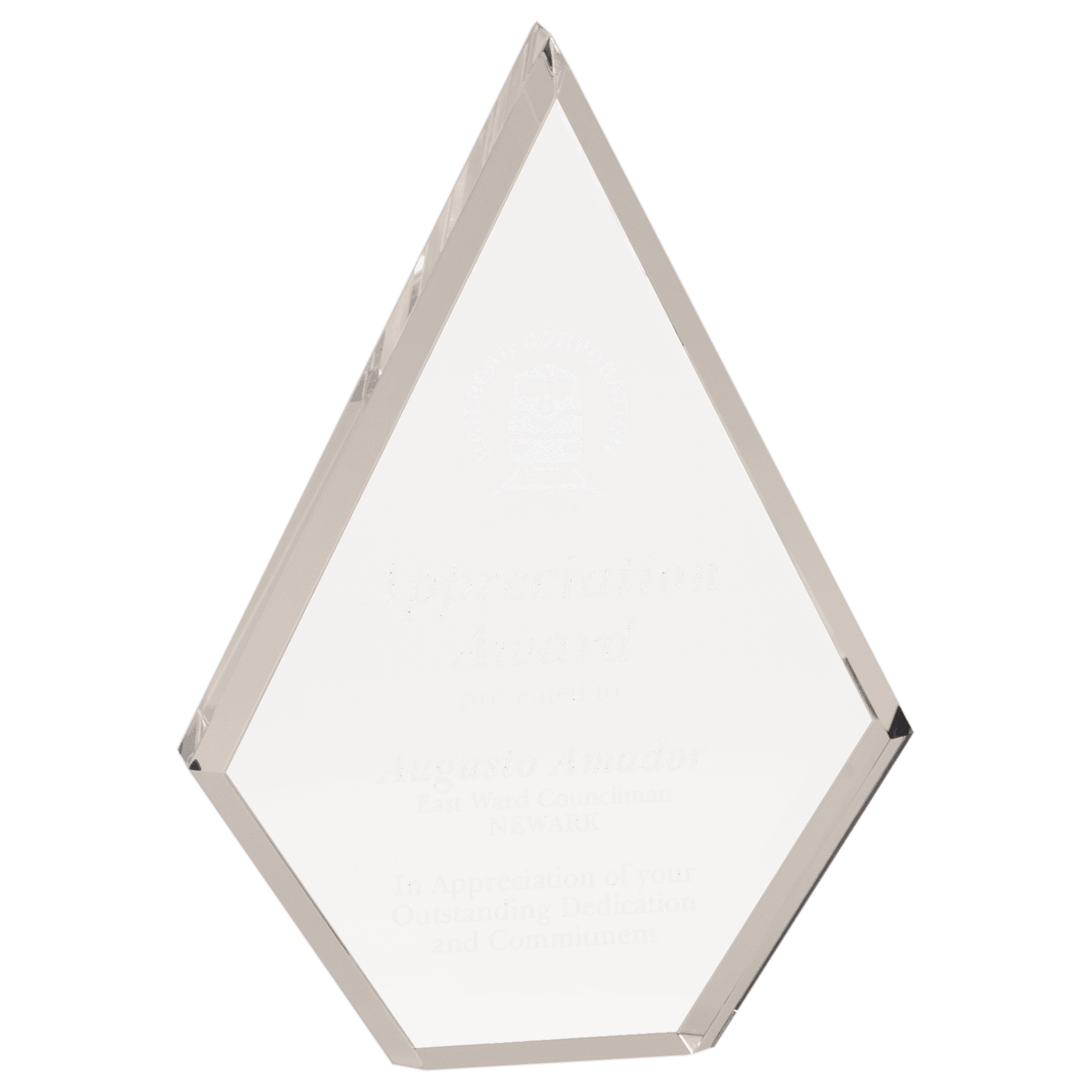 8" Clear Diamond Acrylic