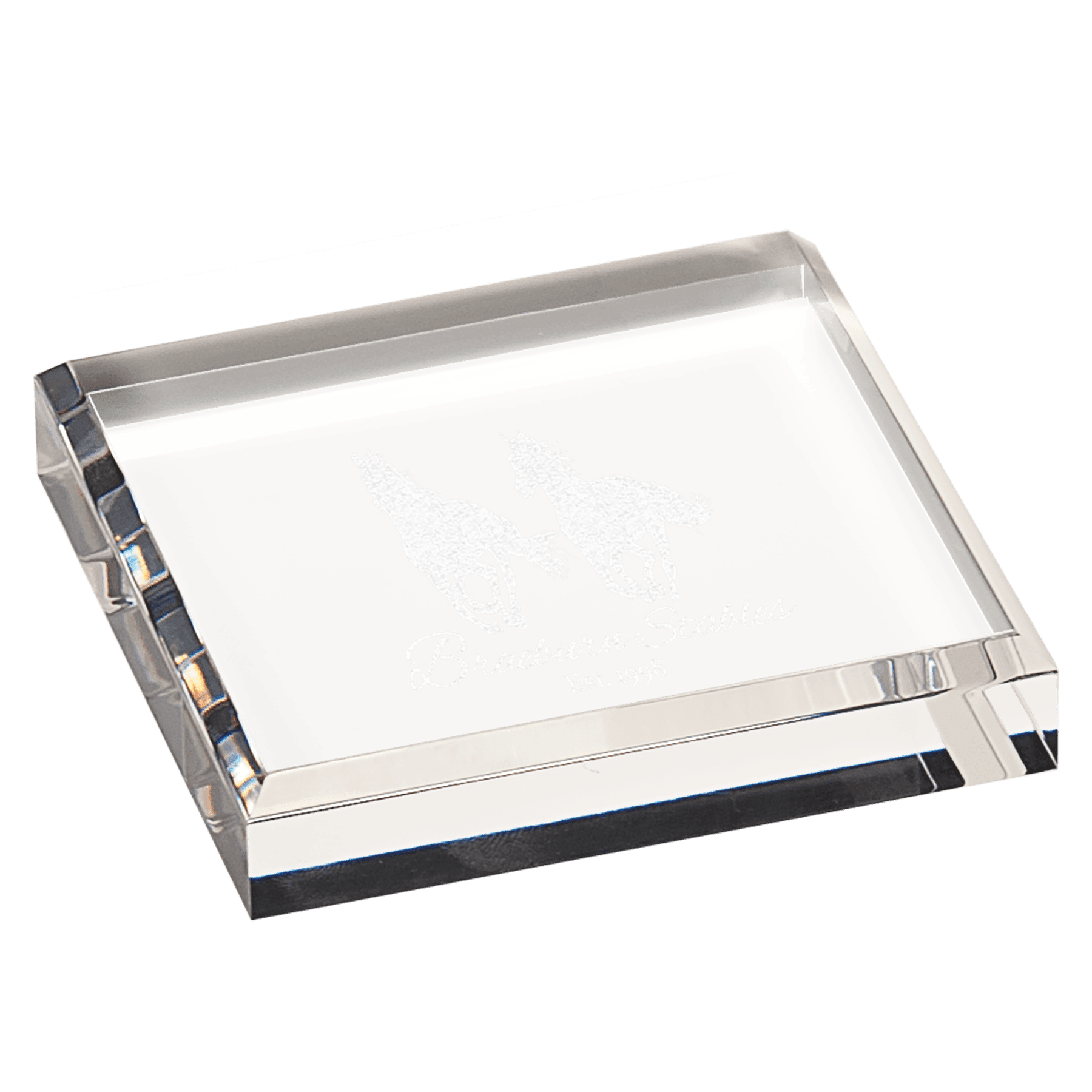 Clear Acrylic Paperweight