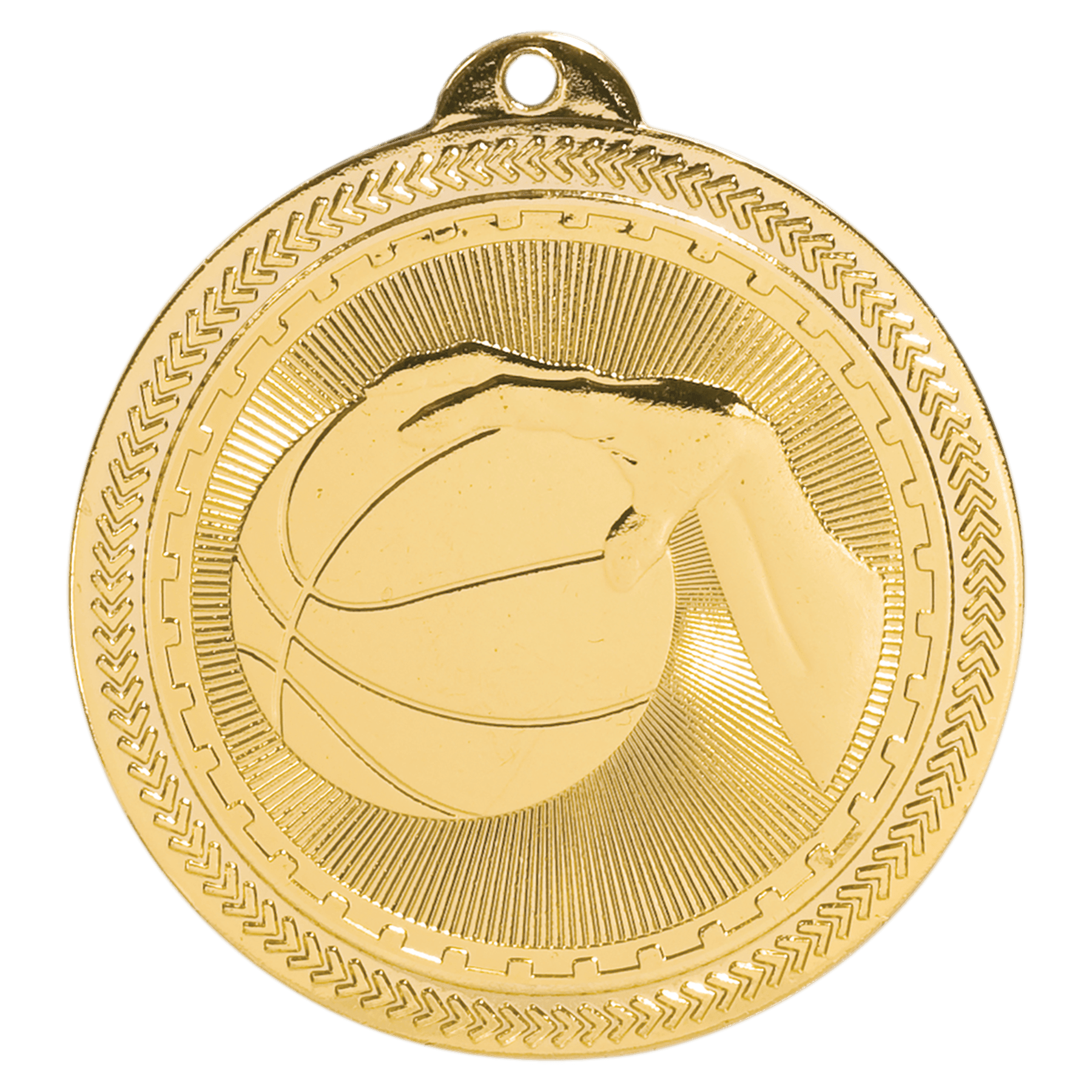 Basketball BriteLazer Medal-Gold