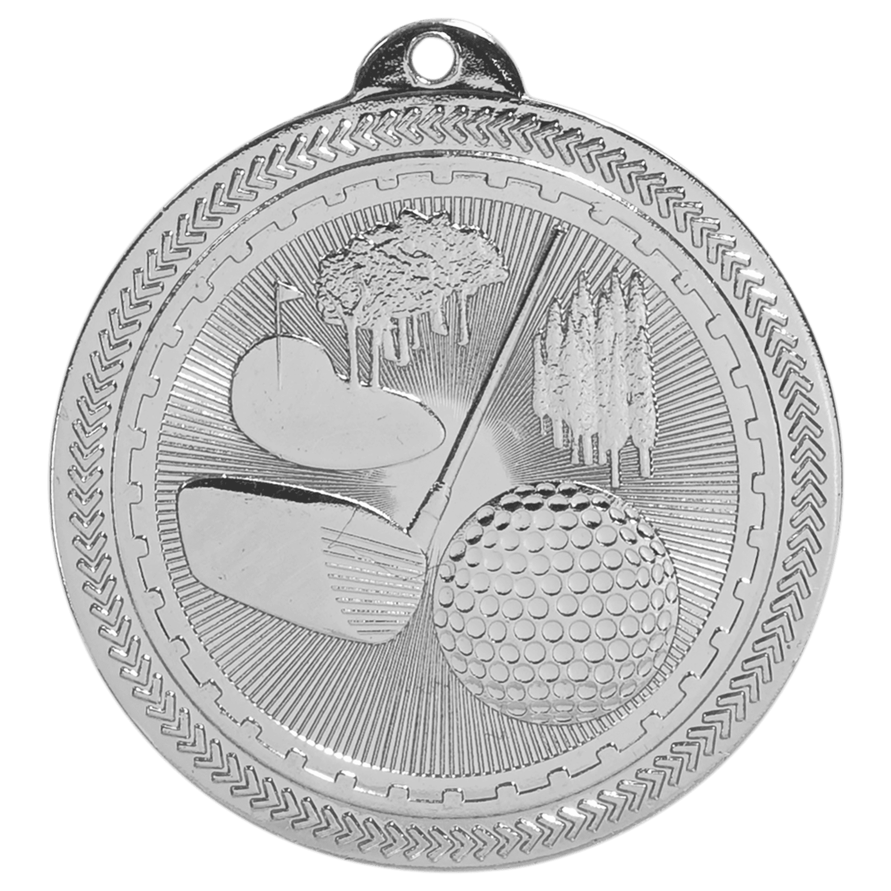 Golf BriteLazer Medal-Silver