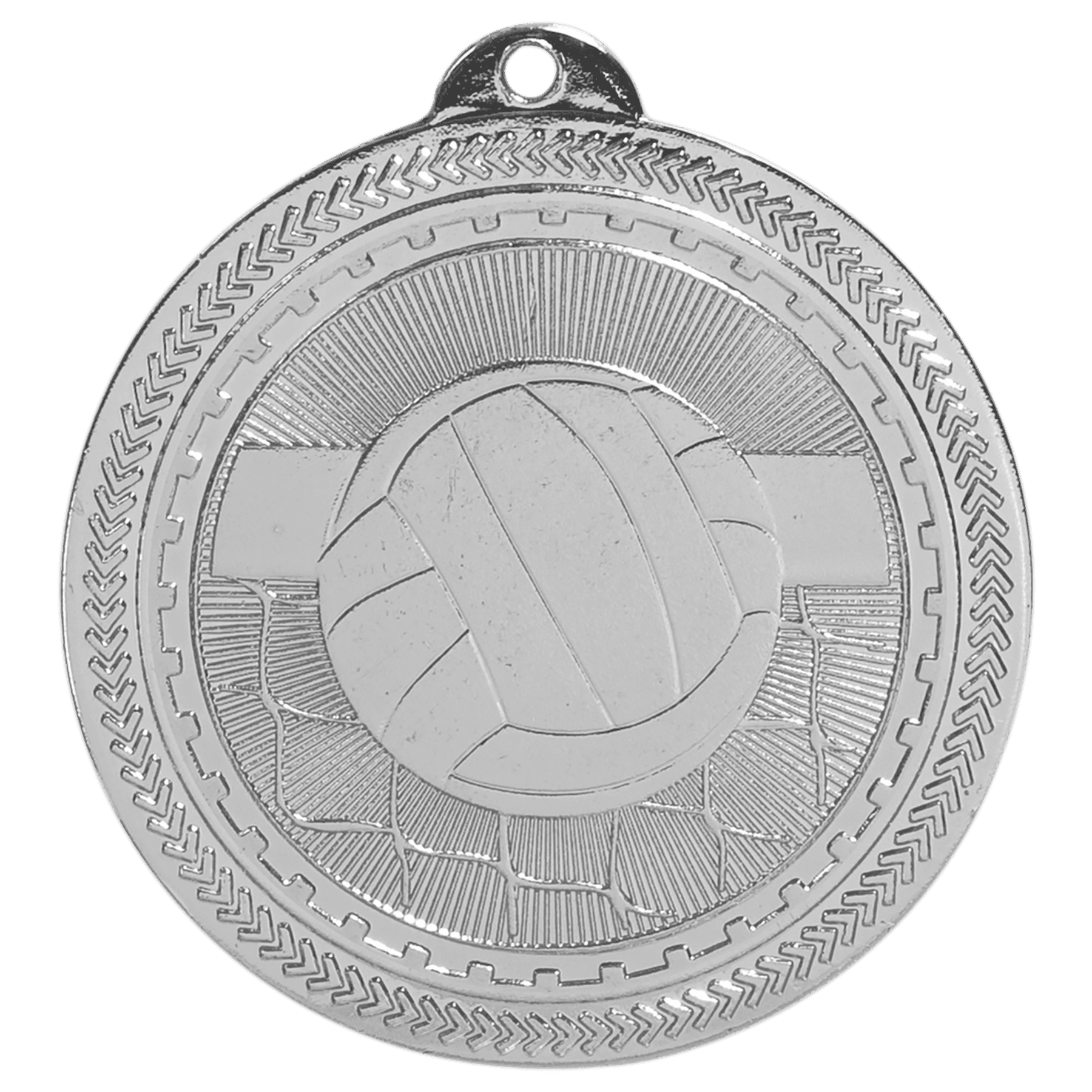 Volleyball BriteLazer Medal-Silver