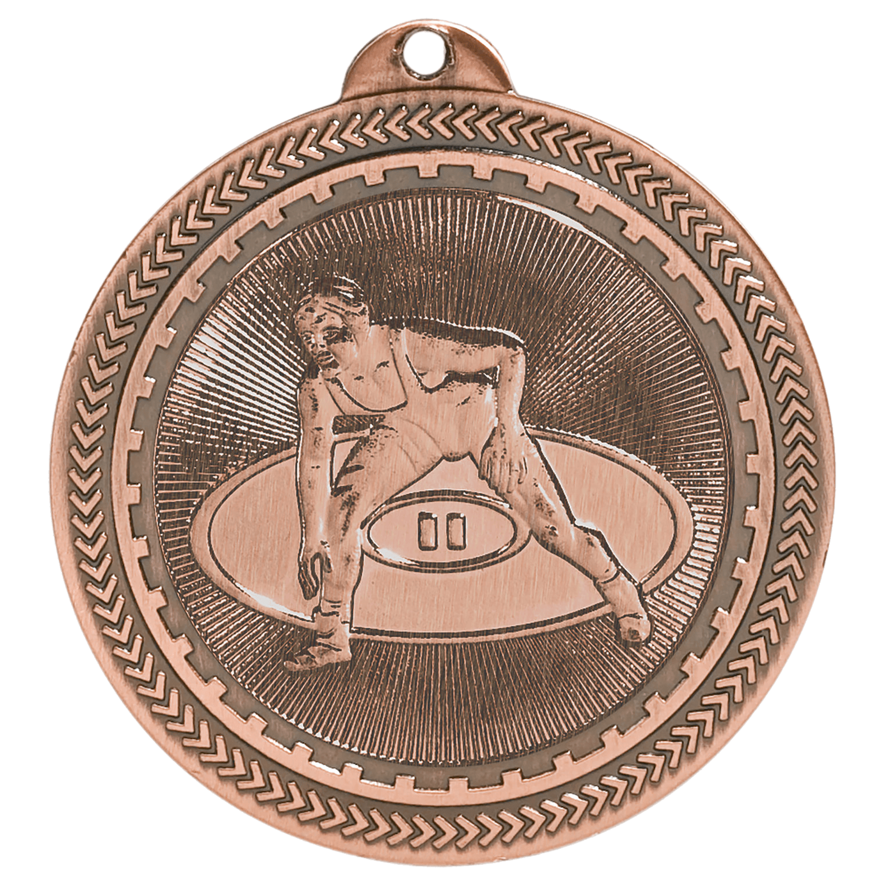 Wrestling BriteLazer Medal-Bronze
