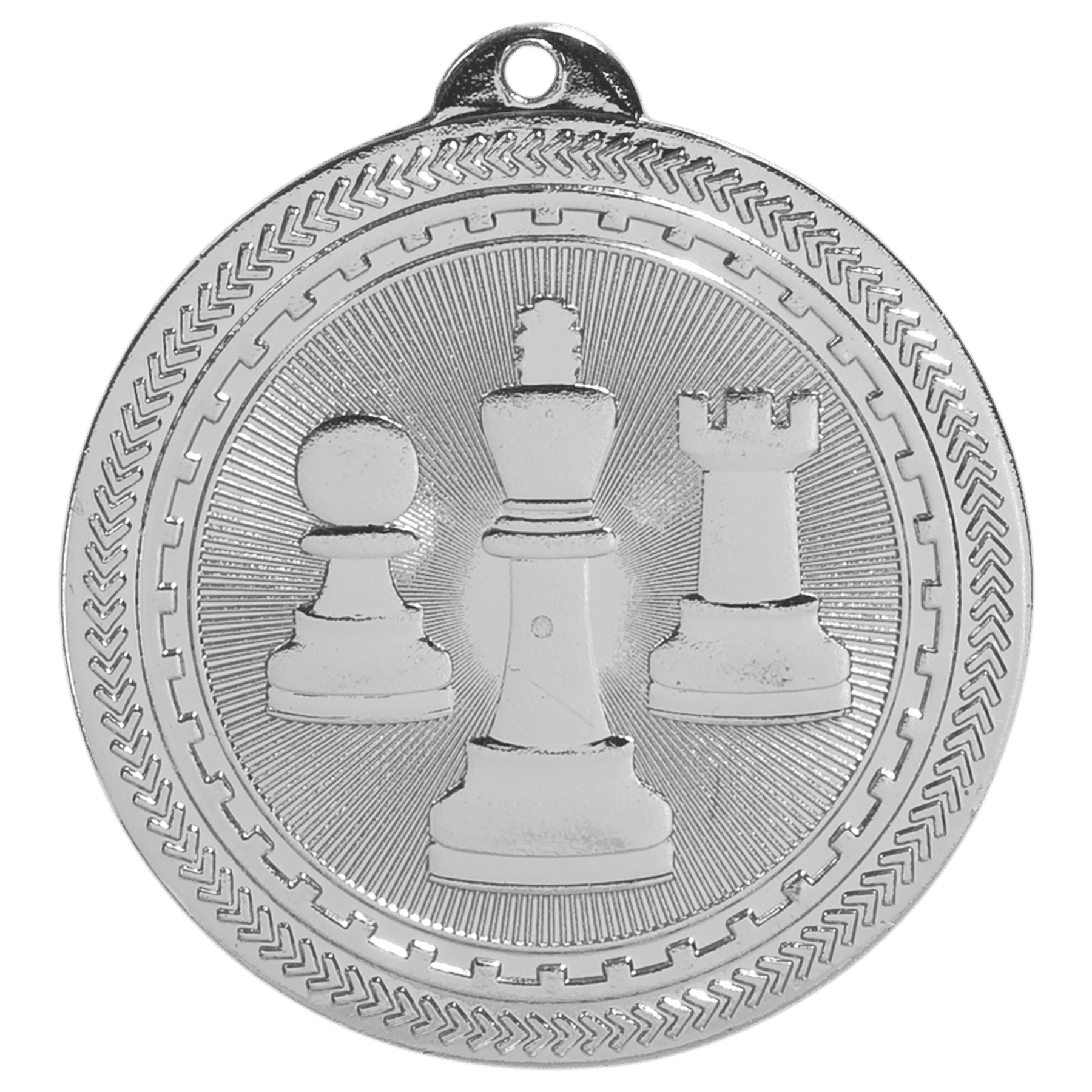 Chess BriteLazer Medal-Silver