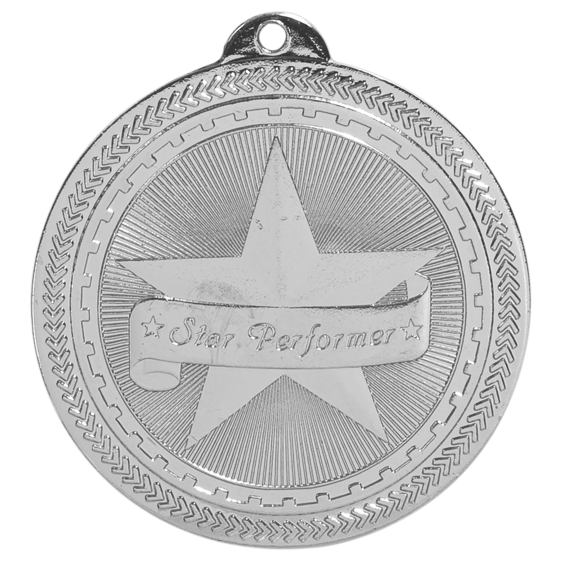 Star Performer BriteLazer Medal-Silver