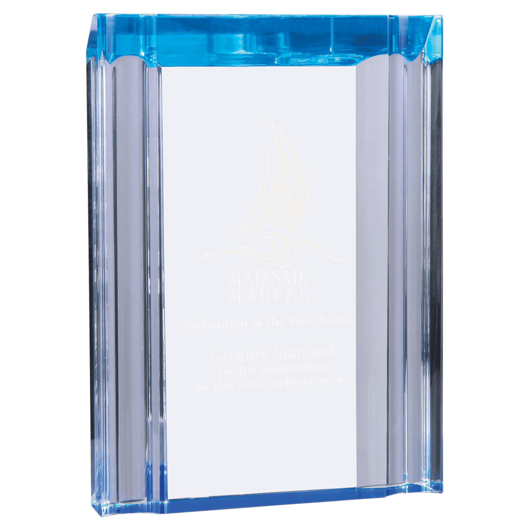 Medium Blue Channel Acrylic