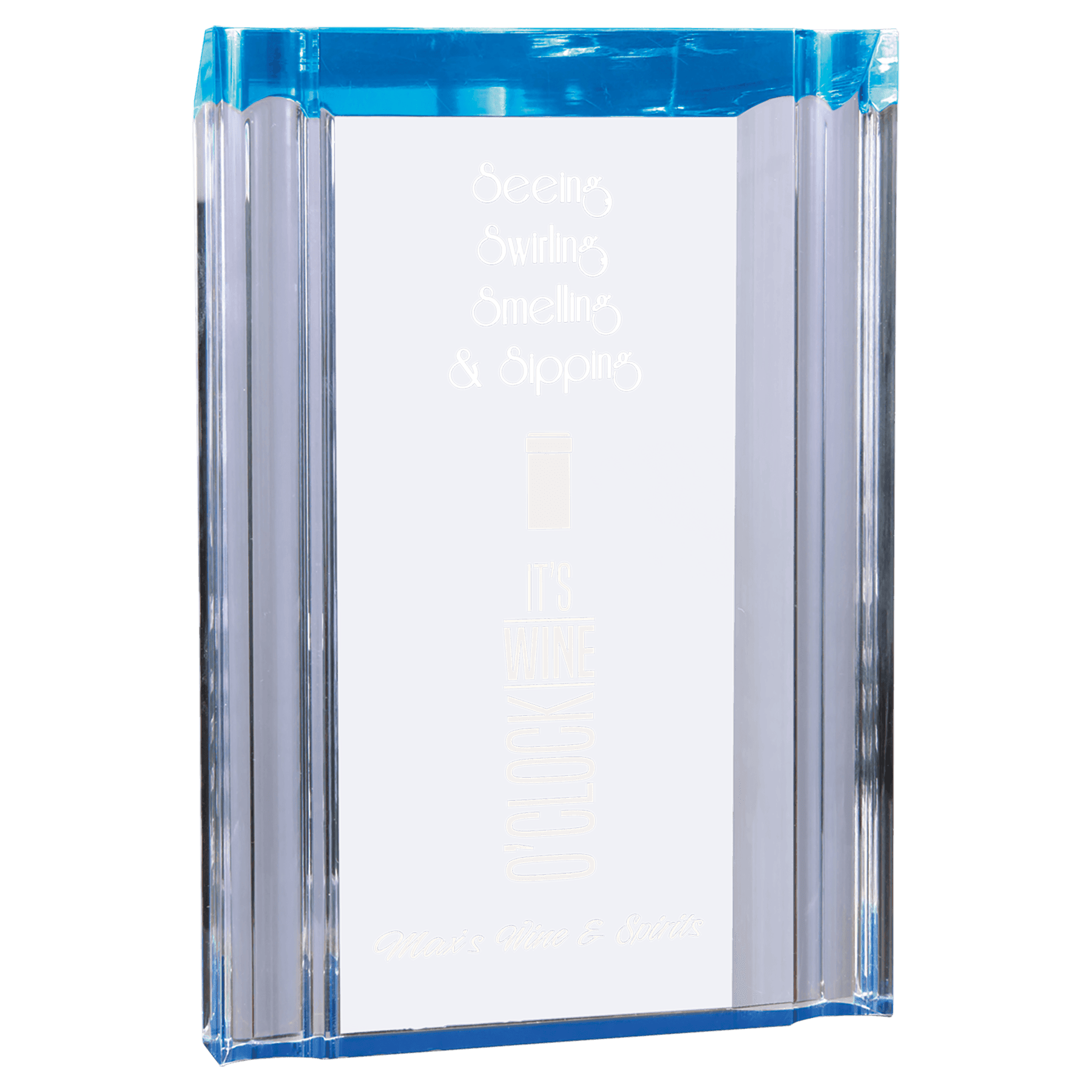 Large Blue Channel Acrylic