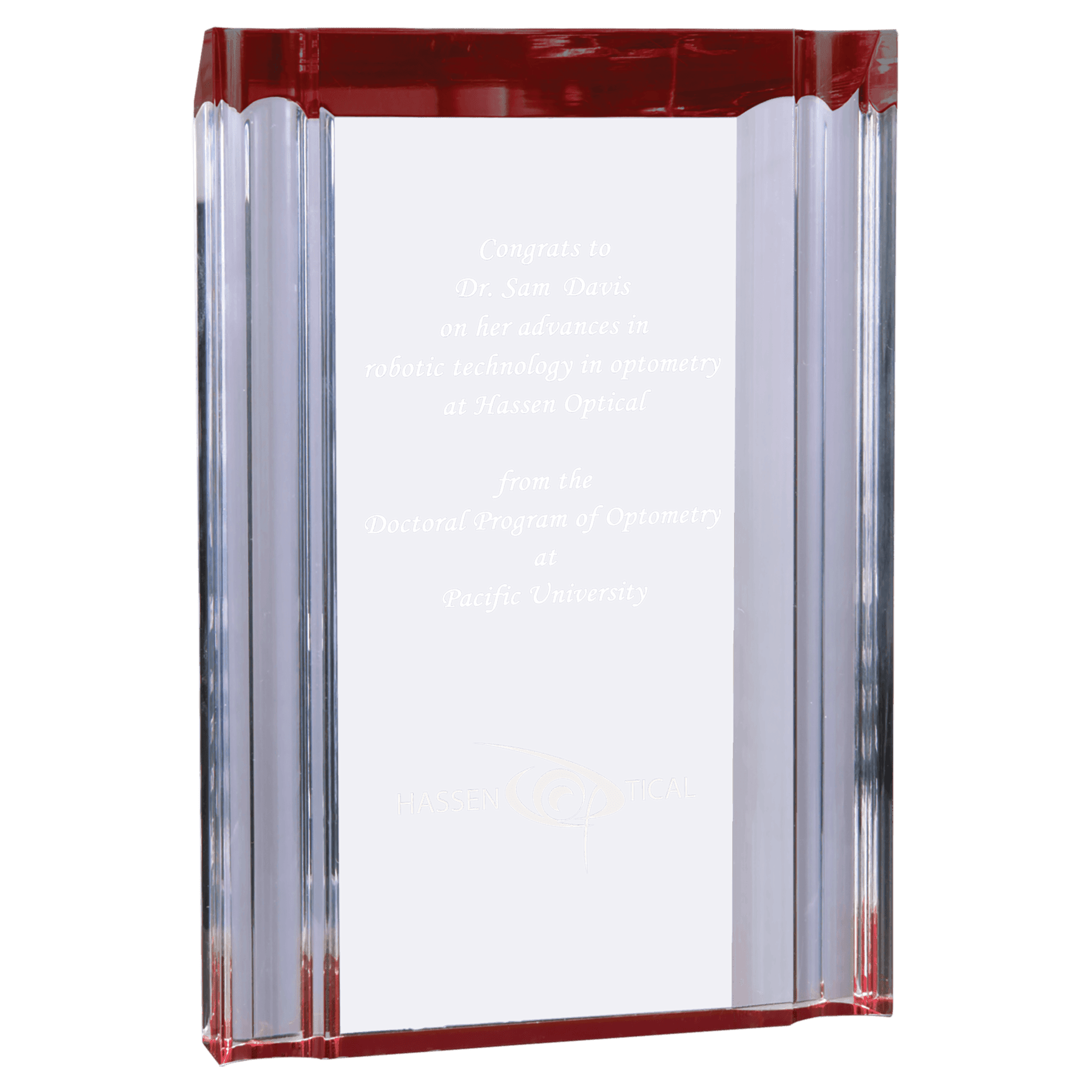 Large Red Channel Acrylic